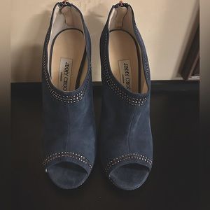 Beautiful Jimmy Choo Blue Suede Booties